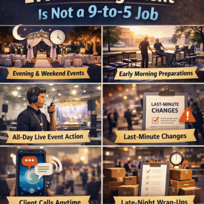 7 Reasons Event Management Is Not a 9-to-5 Job